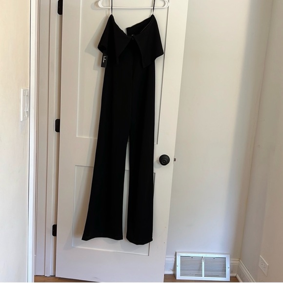 Lulu's Chic Black Strapless Jumpsuit - Picture 3 of 4